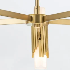 Elstead Lighting Marvele Kronleuchter 10-flammig Messing Opalglas