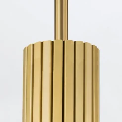 Elstead Lighting Marvele Pendelleuchte 1-flammig Messing Opalglas