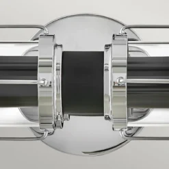 Elstead Lighting Masthead Wandleuchte 2-Light Chrom Schwarz IP44 E27