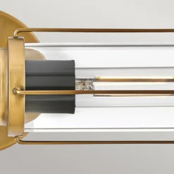 Elstead Lighting Masthead Wandleuchte 2-Light Messing Schwarz IP44 E27