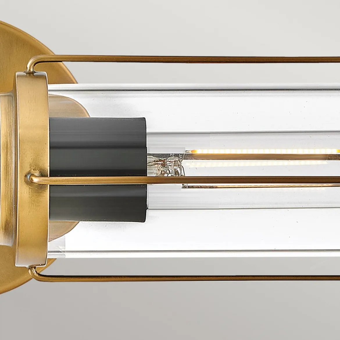 Elstead Lighting Masthead Wandleuchte 2-Light Messing Schwarz IP44 E27