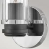 Elstead Lighting Masthead Wandleuchte 1-Light Chrom Schwarz IP44 E27