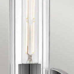 Elstead Lighting Masthead Wandleuchte 1-Light Chrom Schwarz IP44 E27