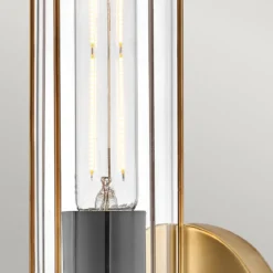 Elstead Lighting Masthead Wandleuchte 1-Light Messing Schwarz IP44 E27
