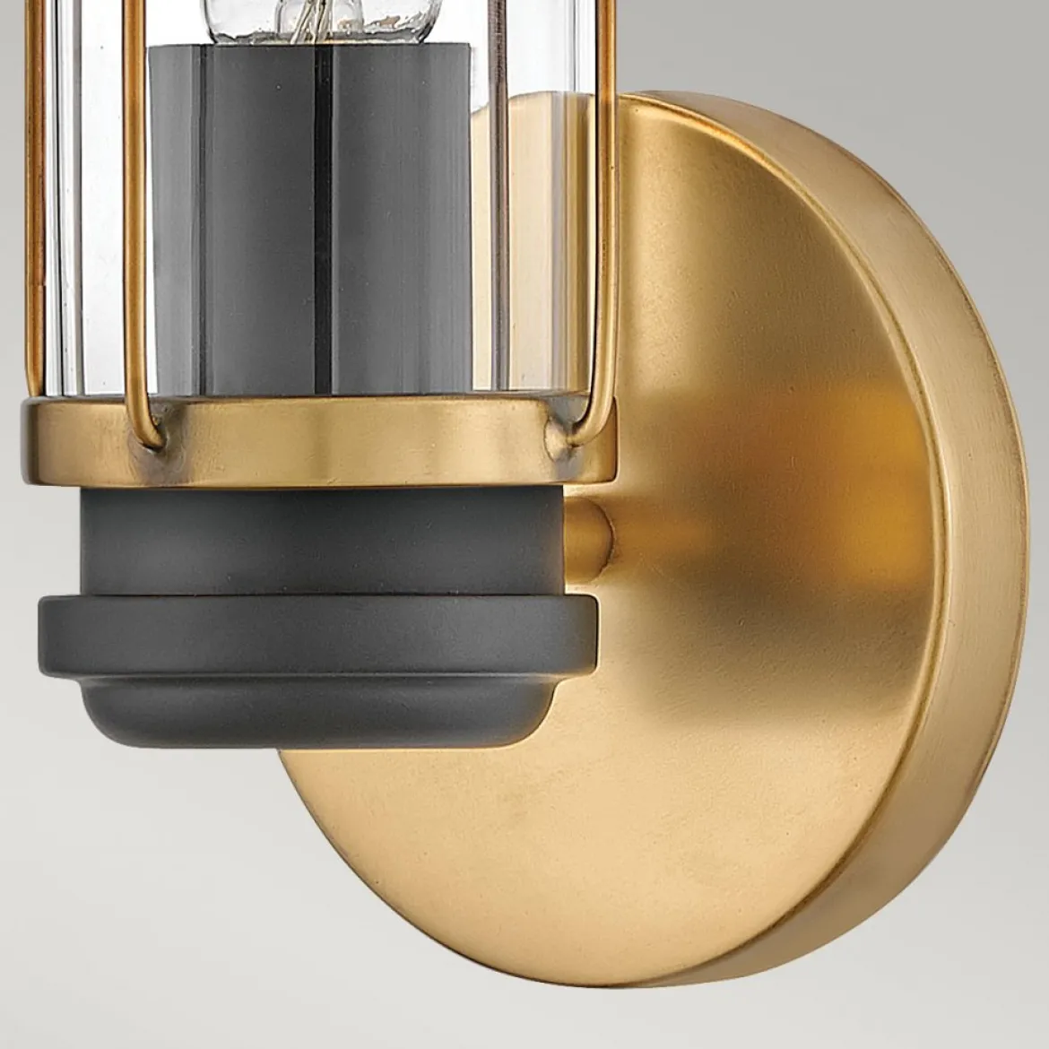 Elstead Lighting Masthead Wandleuchte 1-Light Messing Schwarz IP44 E27