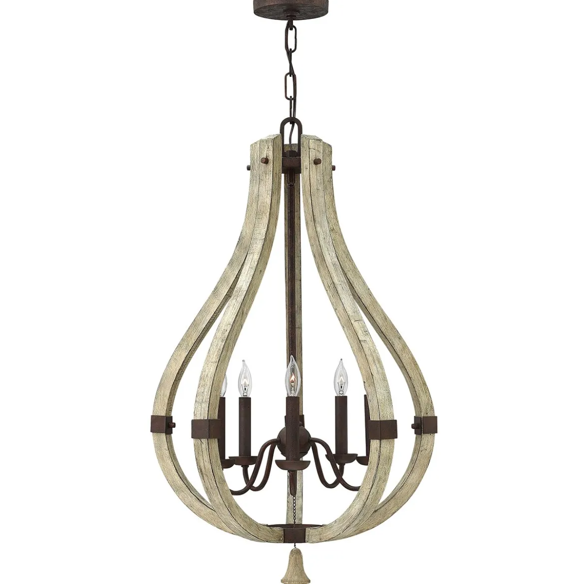 Elstead Lighting Middlefield 5-Light Kronleuchte Rost 5-flammig E14