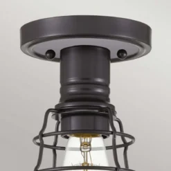 Elstead Lighting Mixon Deckenleuchte Semi-Flush 1-Light Bronze E27