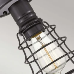 Elstead Lighting Mixon Deckenleuchte Semi-Flush 1-Light Bronze E27