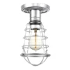 Elstead Lighting Mixon Deckenleuchte Semi-Flush 1-Light Chrom E27