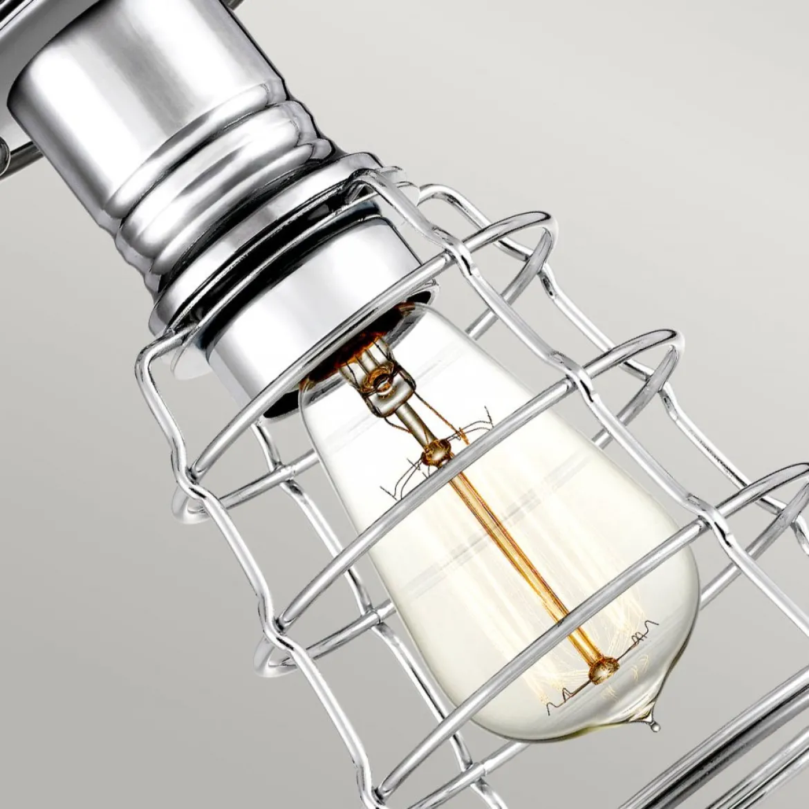 Elstead Lighting Mixon Deckenleuchte Semi-Flush 1-Light Chrom E27