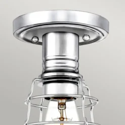 Elstead Lighting Mixon Deckenleuchte Semi-Flush 1-Light Chrom E27