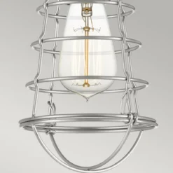 Elstead Lighting Mixon Deckenleuchte Semi-Flush 1-Light Nickel E27
