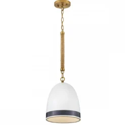 Elstead Lighting Nash Pendelleuchte 1-flammig Messing 25cm