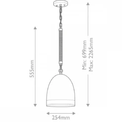 Elstead Lighting Nash Pendelleuchte 1-flammig Messing 25cm