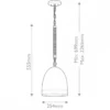 Elstead Lighting Nash Pendelleuchte 1-flammig Antik-Nickel 25cm