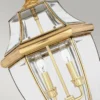 Elstead Lighting Newbury 2 Light Large Chain Lantern Pendelleuchte IP23 messing