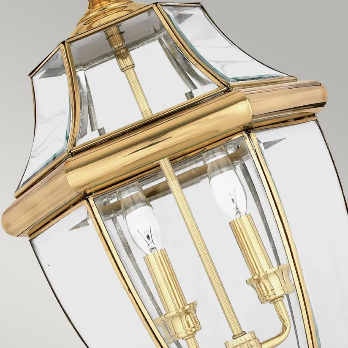 Elstead Lighting Newbury 2 Light Large Chain Lantern Pendelleuchte IP23 messing