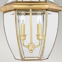 Elstead Lighting Newbury 2 Light Large Chain Lantern Pendelleuchte IP23 messing