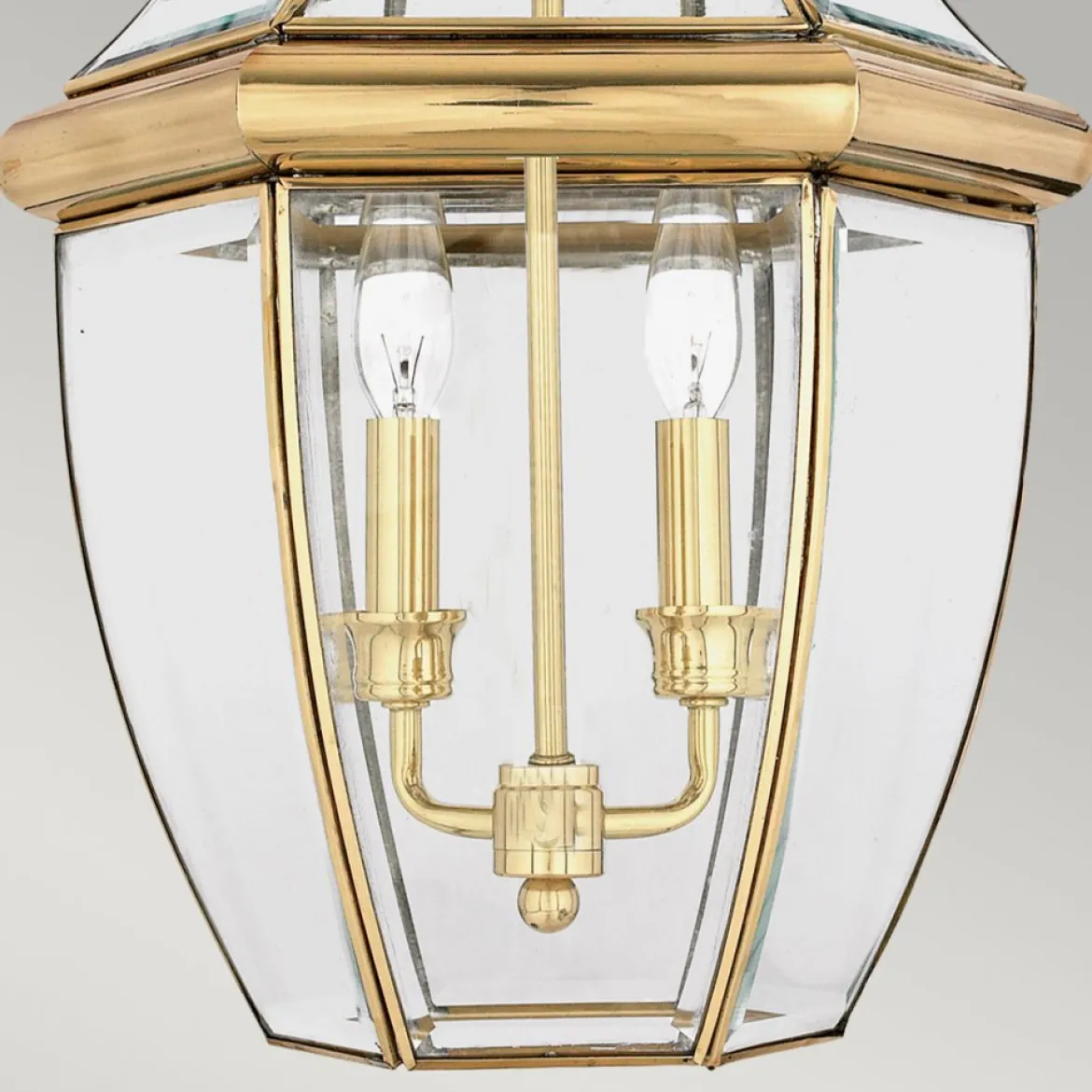 Elstead Lighting Newbury 2 Light Large Chain Lantern Pendelleuchte IP23 messing