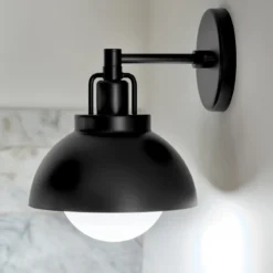 Elstead Lighting Niva Wandleuchte 1-flammig umwandelbar Schwarz