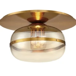 Elstead Lighting Nottingham Deckenleuchte 3-flammig 55cm Antikmessing