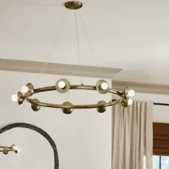 Elstead Lighting Palta Kronleuchter 9-flammig Champagnerbronze E14