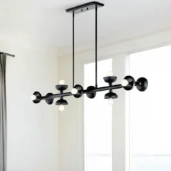 Elstead Lighting Palta Pendelleuchte 10-flammig Satinschwarz E14