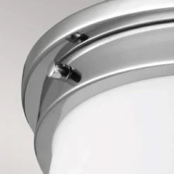 Elstead Lighting Payne Payne 2-flammige Deckenleuchte Poliertes Chrom Opal