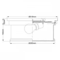 Elstead Lighting Payne Payne 2-flammige Deckenleuchte Poliertes Chrom Opal