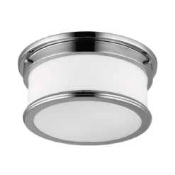 Elstead Lighting Payne Payne 2-flammige Deckenleuchte Poliertes Chrom Opal