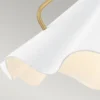 Elstead Lighting Pendelleuchte Mejia 1-flammig Messing weiß E27