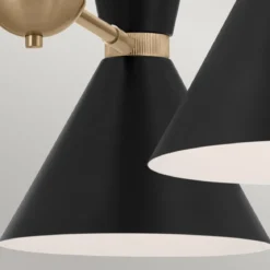 Elstead Lighting Phix Kronleuchter 3-armig Champagnerbronze Schwarz