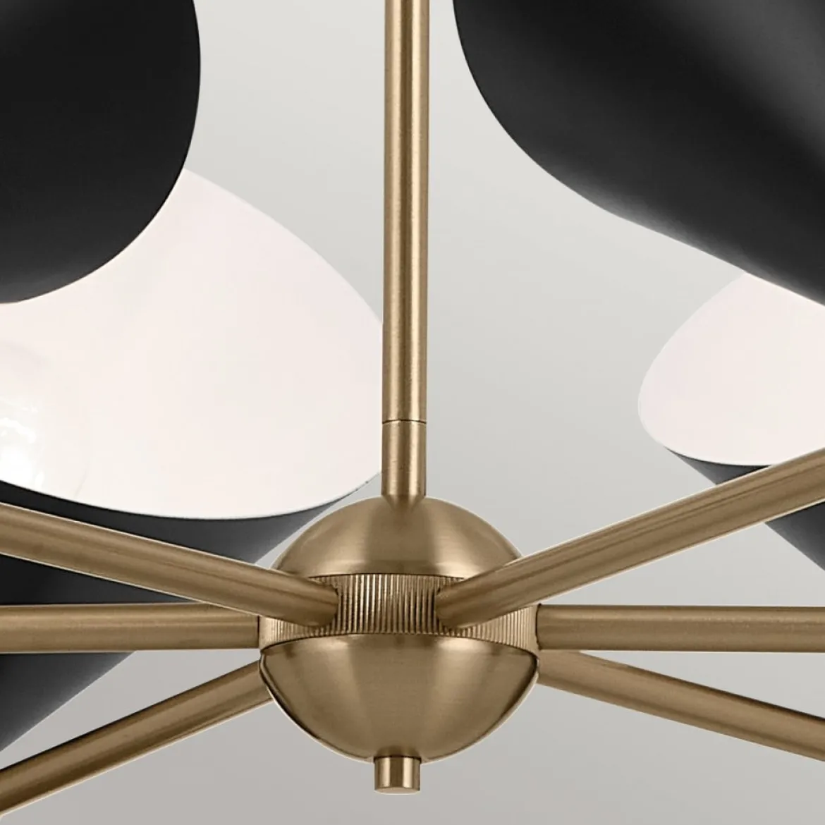 Elstead Lighting Phix Kronleuchter 6-armig Champagnerbronze Schwarz