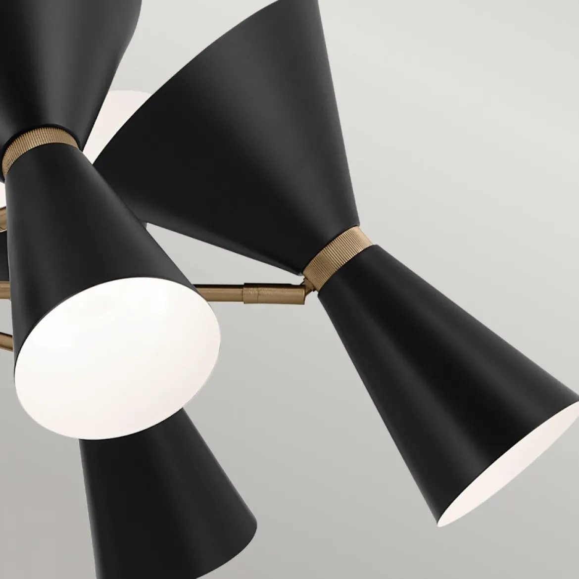Elstead Lighting Phix Kronleuchter 6-armig Champagnerbronze Schwarz