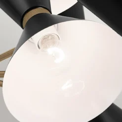 Elstead Lighting Phix Kronleuchter 6-armig Champagnerbronze Schwarz
