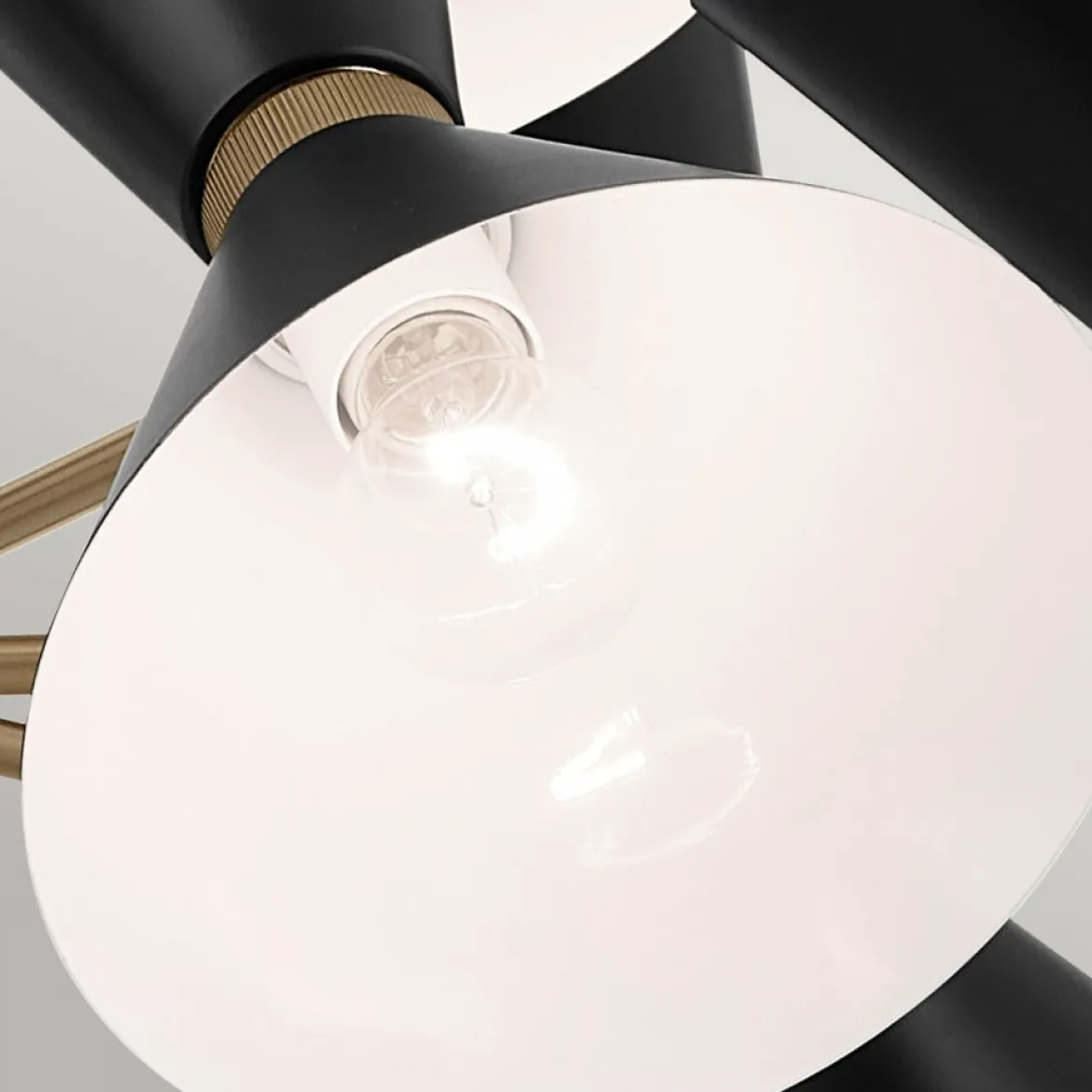 Elstead Lighting Phix Kronleuchter 6-armig Champagnerbronze Schwarz