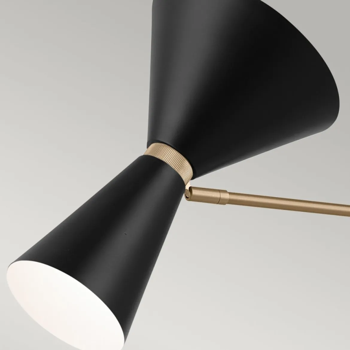 Elstead Lighting Phix Kronleuchter 2-armig Champagnerbronze Schwarz