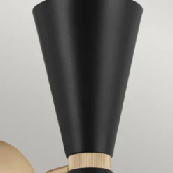 Elstead Lighting Phix Wandleuchte 2-flammig Champagnerbronze Schwarz