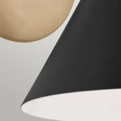Elstead Lighting Phix Wandleuchte 2-flammig Champagnerbronze Schwarz