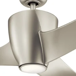 Elstead Lighting Phree Deckenventilator LED nickel gebürstet