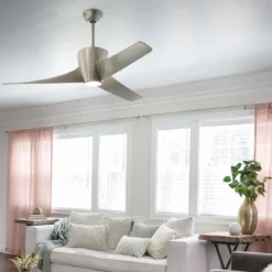 Elstead Lighting Phree Deckenventilator LED nickel gebürstet