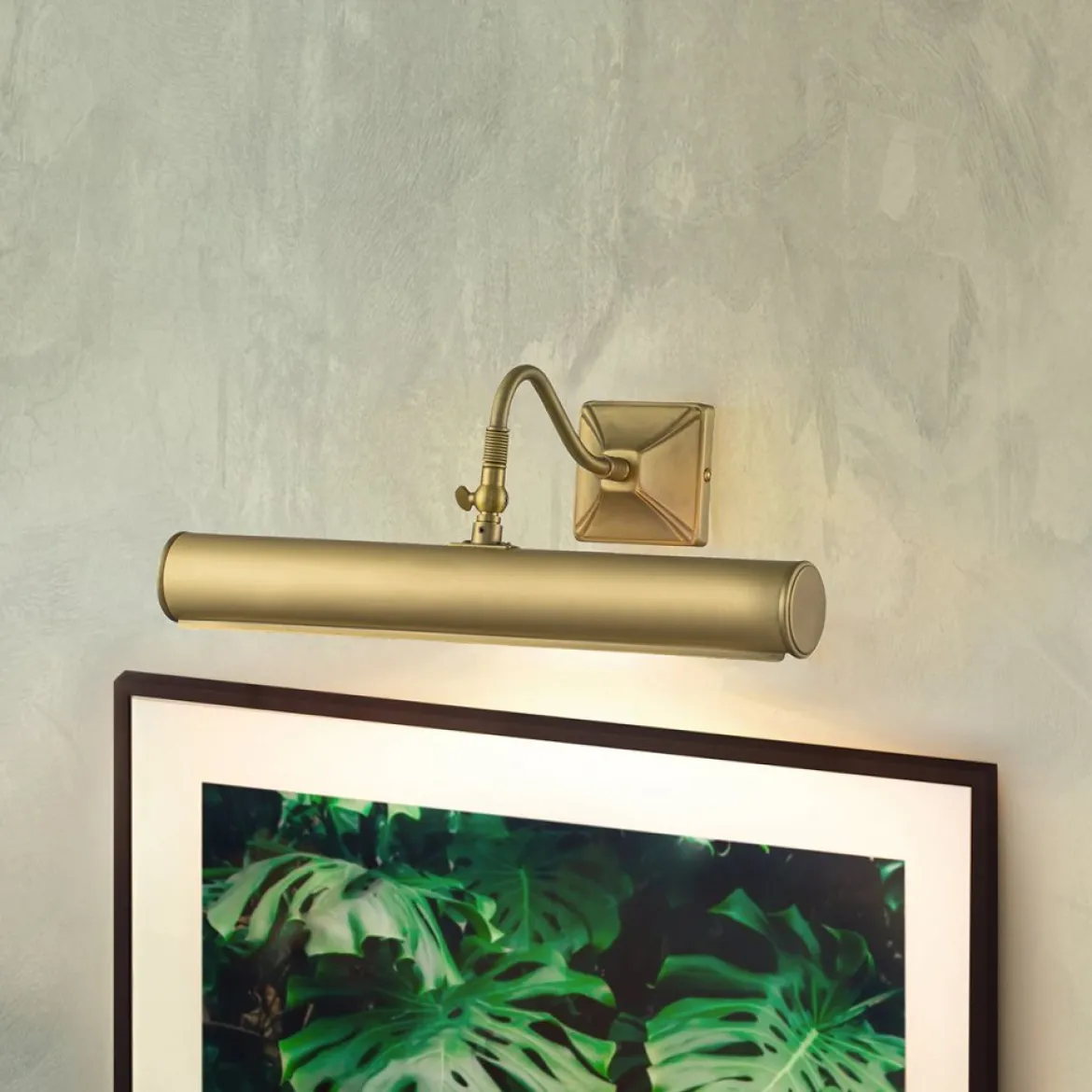Elstead Lighting Picture Bilderleuchte Large 2-Light Messing gebürstet 36cm