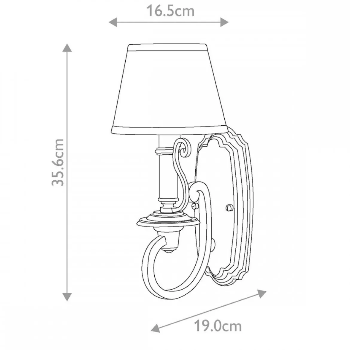 Elstead Lighting Plymouth Wandleuchte 1-flammig bronze E14