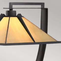 Elstead Lighting Pomeroy Tischleuchte 1-Light Tiffany-Stil Bronze E27