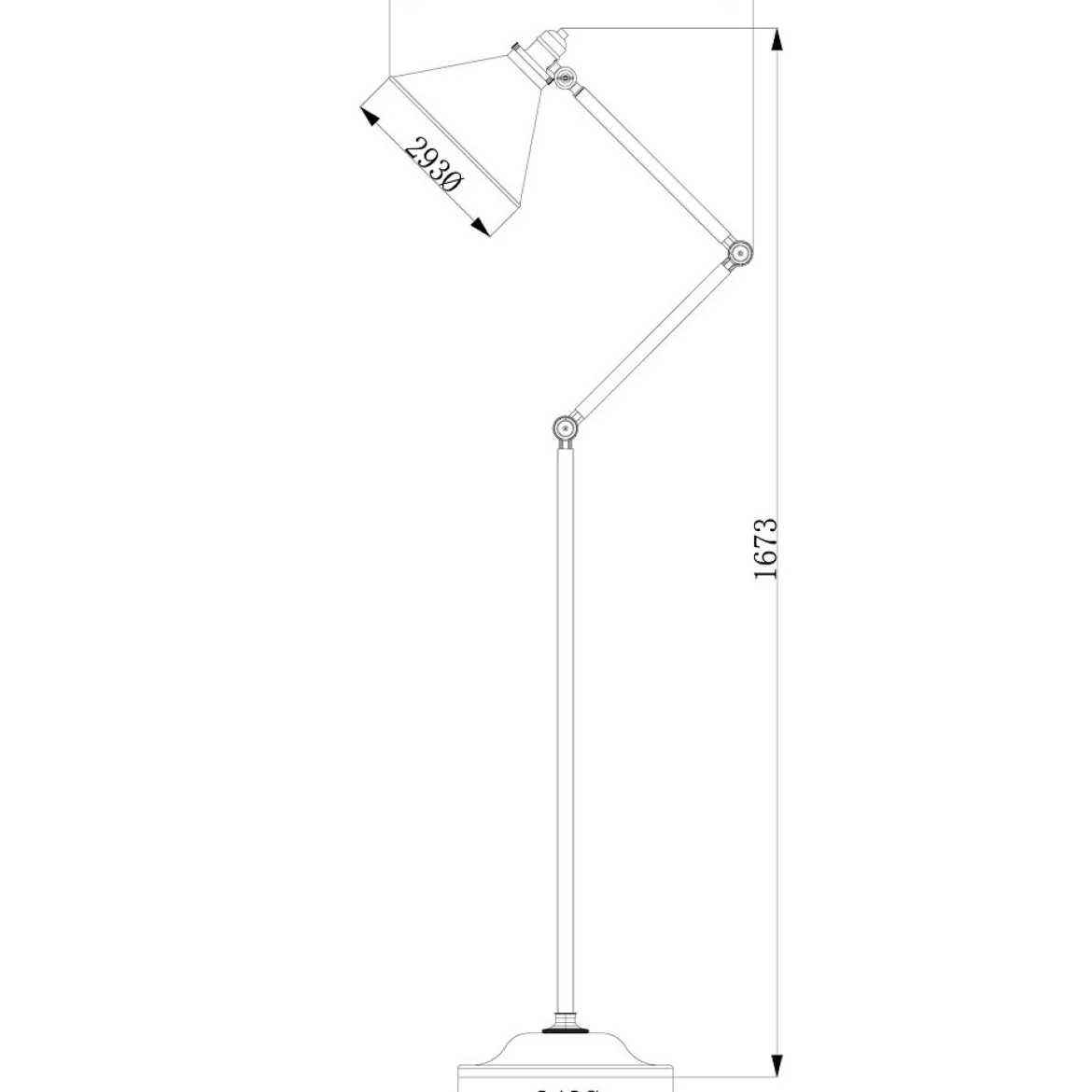 Elstead Lighting Provence 1-Light Stehleuchte Nickel poliert 167cm E27