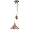 Elstead Lighting Provence 1-Light Rise and Fall Pendelleuchte Kupfer poliert