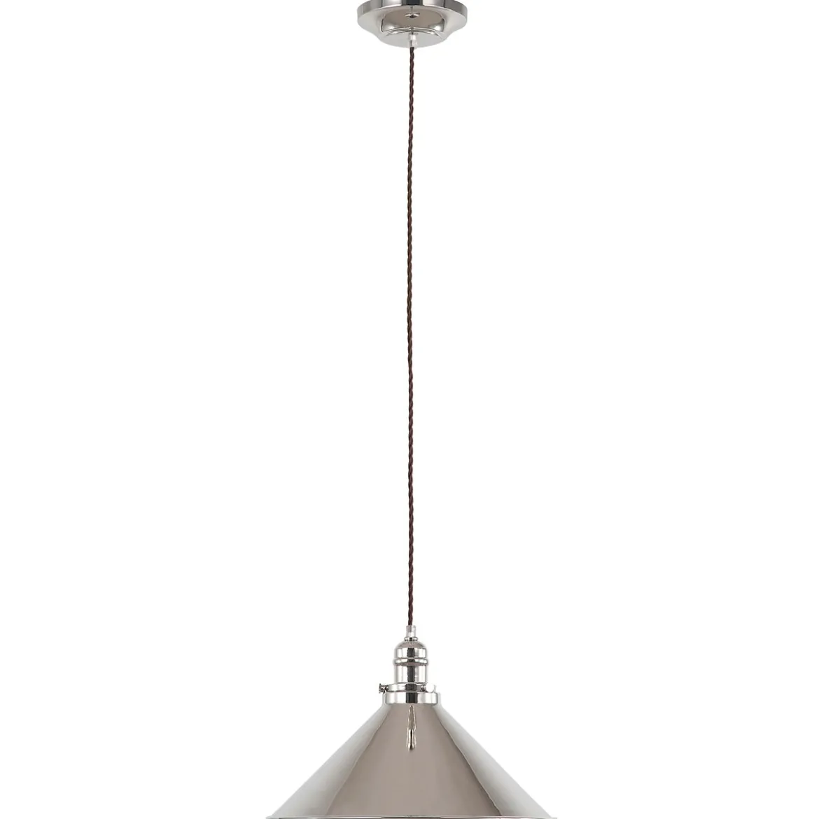 Elstead Lighting Provence 1-Light Pendelleuchte Nickel poliert 1-flammig E27