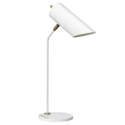 Elstead Lighting Quinto 1-Light Tischleuchte Weiss E27