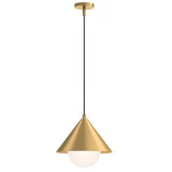Elstead Lighting Remyck Pendelleuchte 1-flammig Gebürstetes Gold
