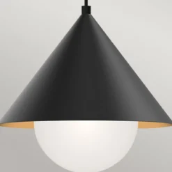 Elstead Lighting Remyck Pendelleuchte 1-flammig Schwarz